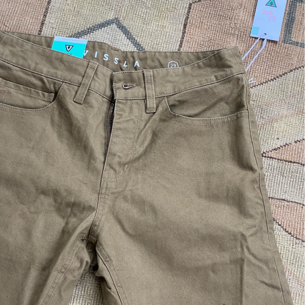 VISSLA Men's Brown Chinos